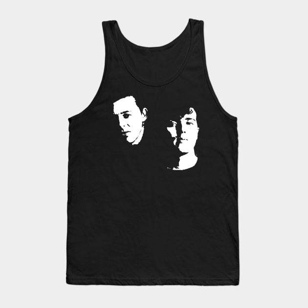 Tears For Fears pop art portrait Tank Top by Christyn Evans